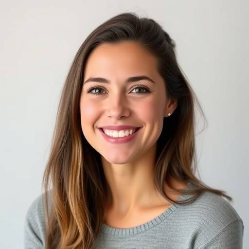 Client smiling in the studio