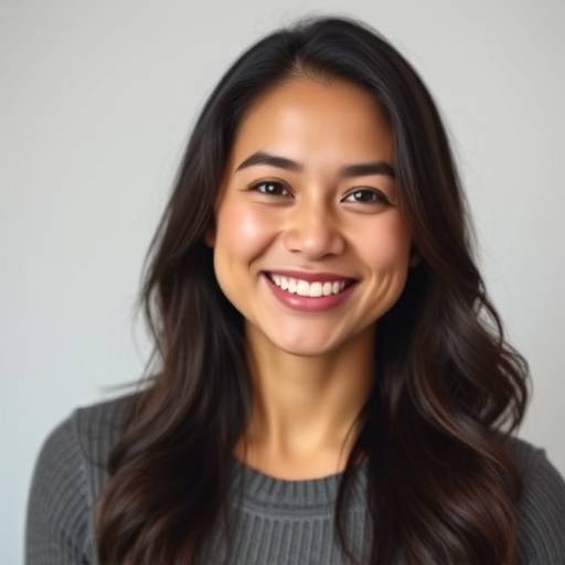 Client smiling in the studio