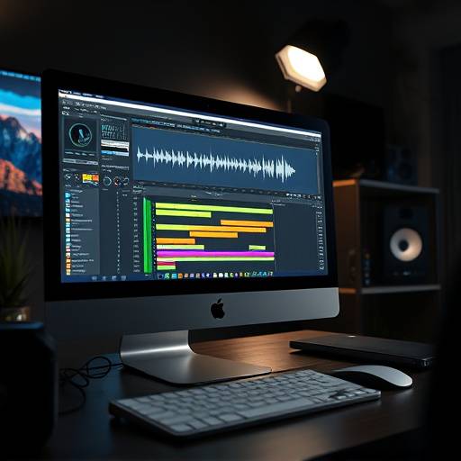 Electronic music production software on a computer screen
