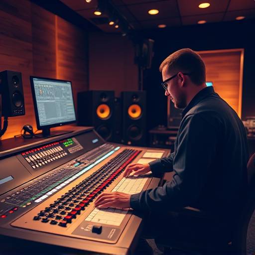 Large format mixing console with engineer